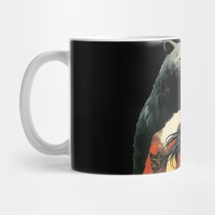 National Native American Heritage Month: The Bear Spirit on a Dark Background Mug